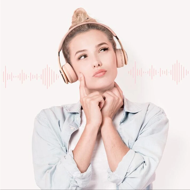 B21 Wireless Headphones Bluetooth 5.0 Headset 40H Play time Touch Control Stereo with Mic Over Earphone Support TF for phone PC