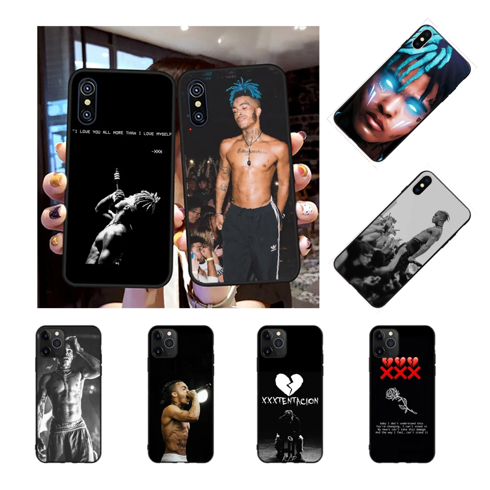 NBDRUICAI XXXTENTACION черный мягкий чехол для iPhone 11 pro XS MAX 8 7 6 6S Plus X 5S SE XR | Мобильные
