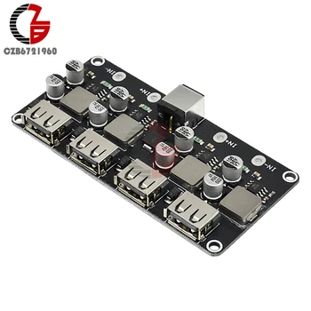 

4CH USB QC3.0 QC2.0 DC-DC Buck Converter Charging Step Down Module 6-32V 9V 12V 24V to Fast Quick Charger Circuit Board 5V