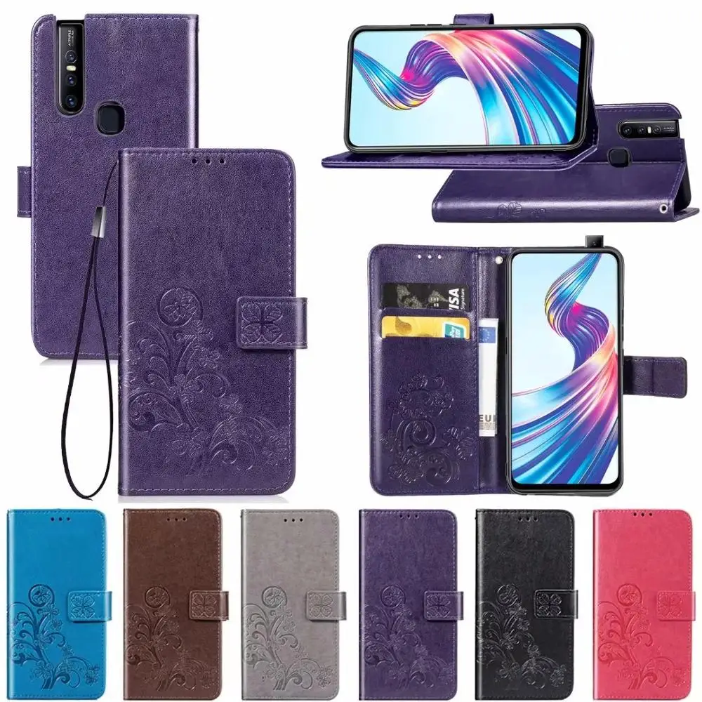 Кожаный чехол-книжка для VIVO S1 V15 Pro Y3 Y17 Y97 Y7S IQOO NEO X27 V11I Y67 | Мобильные телефоны и