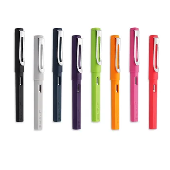 

9 Diferent Color Fountain Pens Set Stainless Steel Nib Fine 0.5mm Writing Calligraphy Colorful Design Office School Student F640