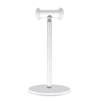

Detachable Metal Headphones Holder Aluminum Alloy Stand Stable Desktop Bracket With Silicone Pad For Gaming Headsets White