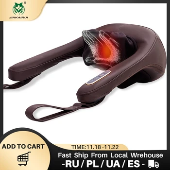 

Anti-stress Electric Neck Shoulder Massage Pillows Malaxation Household Clip Cervical Massage Device Massageador Health Tool
