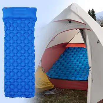 

Camping Sleeping Pad Practical Durable Sky Blue Nylon Travel Picnic Cloth Outdoors Sleeping Pad Multifunction Air Mattress