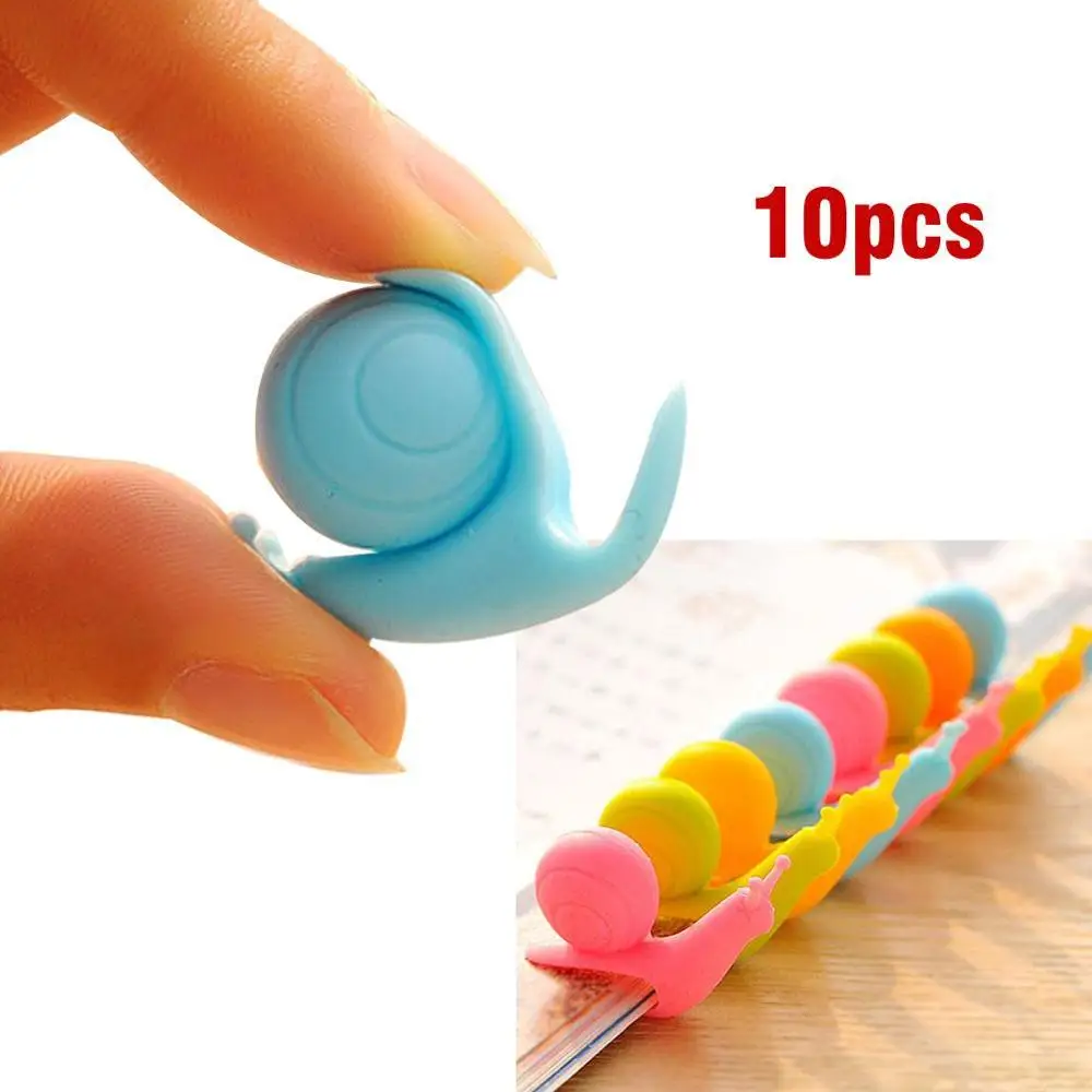 

10PCS Cute Snail Shape Silicone Tea Bag Holder Cup Mug Hanging Tool Tea Tools Gift Tea Infusers Strainer Clips Random Color