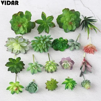 VIDAR Ins Single Simulation Plant Fake Flower Mini Succulent Creative Micro Landscape Combination DIY Plastic Gem Lotus