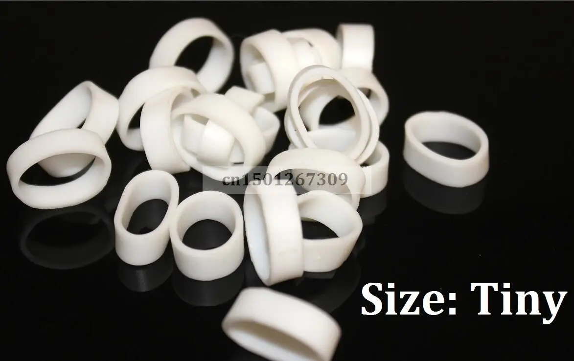 Size Tiny White Rubber Band Elastic Small Rubbers For Packing Packaging 100/200/500 - You Choose Quantity