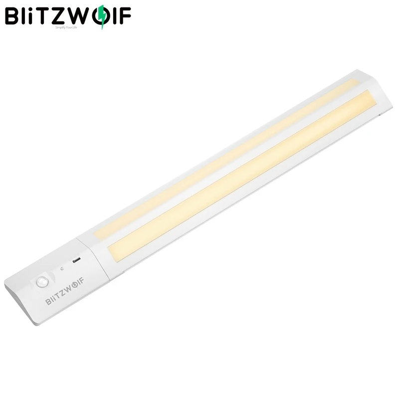 BlitzWolf BW LT8 Motion Sensor LED Under Cabinet Light Removable Lithium Battery 3000K Color Temperature Night