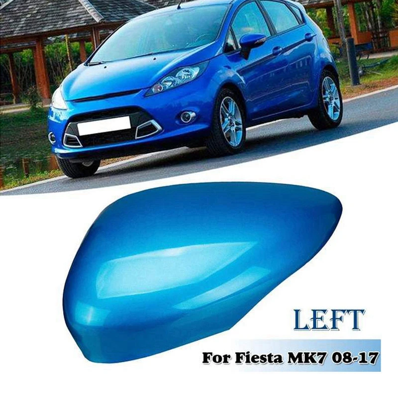 Cubierta de espejo retrovisor de puerta de ala para Ford Fiesta MK7, 2008, 2009, 2010, 2011, 2012, 2013, 2014, 2016, 2017, azul|Espejo y - AliExpress