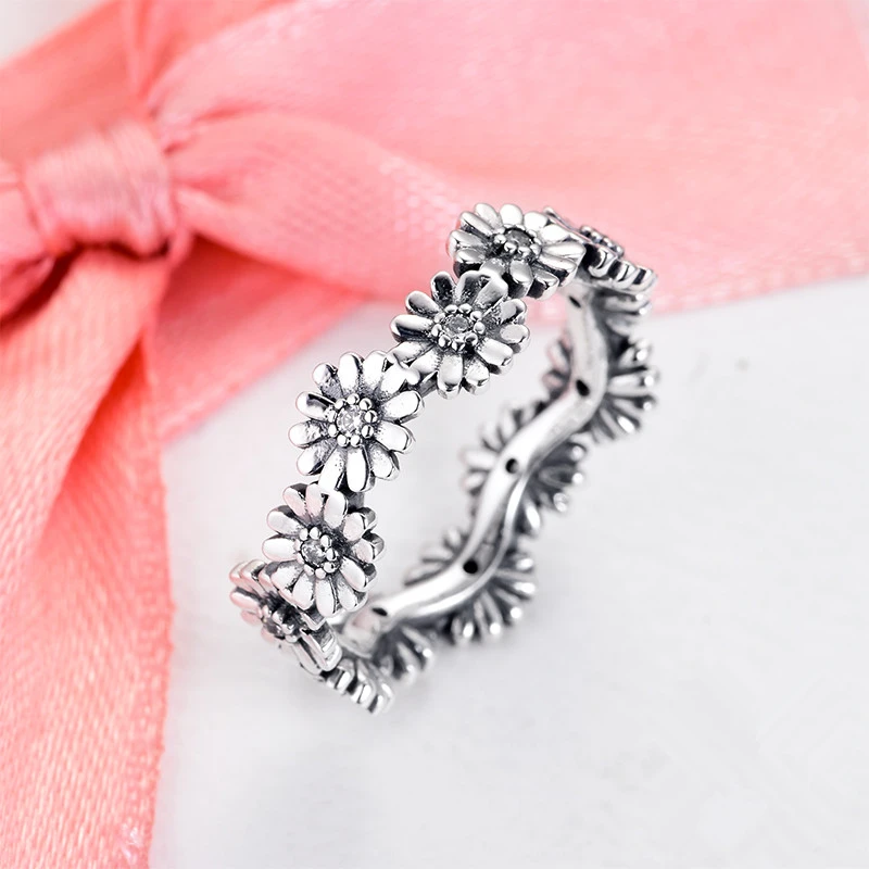 Sparkling-Daisy-Flower-Crown-Ring-Jewelry-925-Sterling-Silver-Rings-for-Women-Pave-Stones-Fashion-Silver