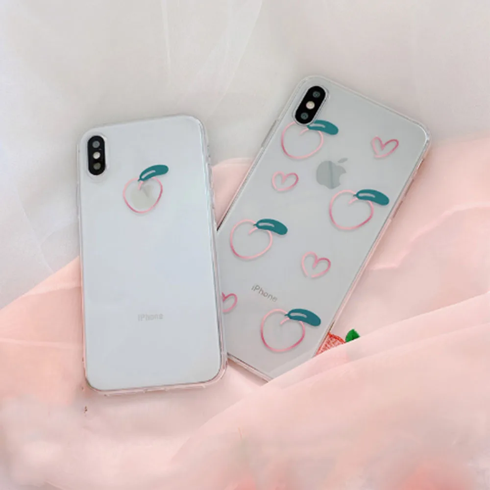Горячая Распродажа чехол для телефона с фруктовым персиком iPhone 11 Pro XS Max 6 6S 7 8 Plus X XR