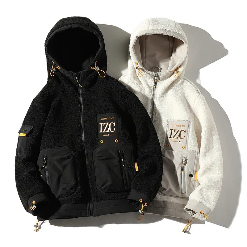 

2020 New Model High Quality Hip Hop Polyester Jacket Men's Work Jacket Man Fleece Jacket