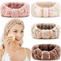 shein hair accessories Coral Fleece Soft Headband Spa Facial Hairband Elastic Hair Band For Women Girls Wash Face Turban Headwear Hair Accessories silver hair clips