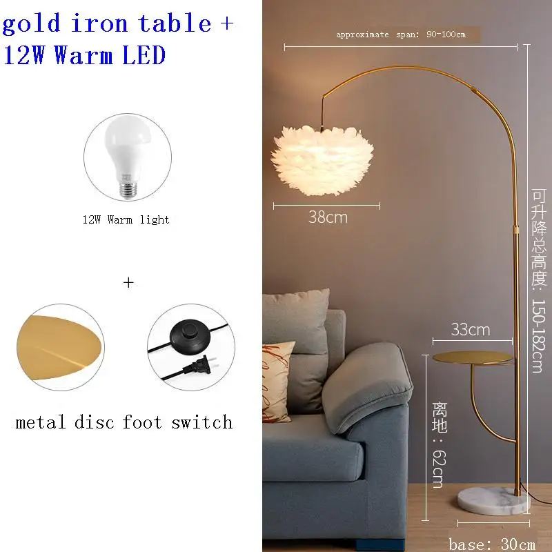 Tripot Lampada Da Terra Staande потолочный Voor Woonkamer Lampadaire лампа для салона Гостиная Lampara де