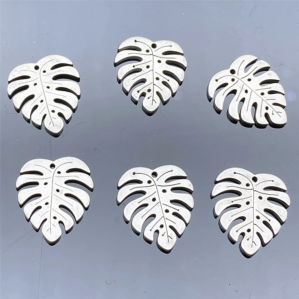 

10pcs/lot Stainless Steel Leaves Decoration Earring Drop Leaf Charm for Earring DIY Bohemia Pendant Handmade Diy Jewelry Making