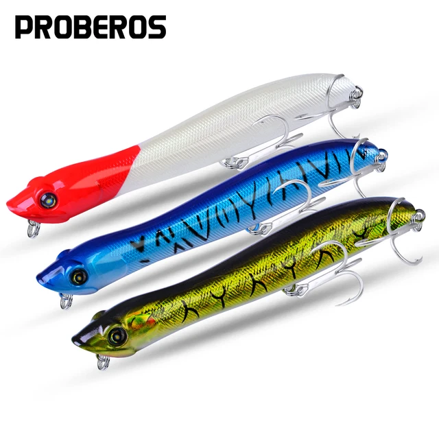 5pcs Popper Fishing Lure Set 12.5cm 19g Floating Artificial Wobbler  Topwater Bass Bait Carp Tackle - AliExpress