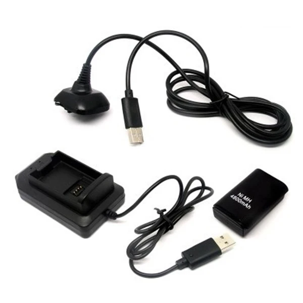 Двойной перезаряжаемый аккумулятор+ usb-кабель для зарядного устройства для беспроводного контроллера xbox 360 LSMK99