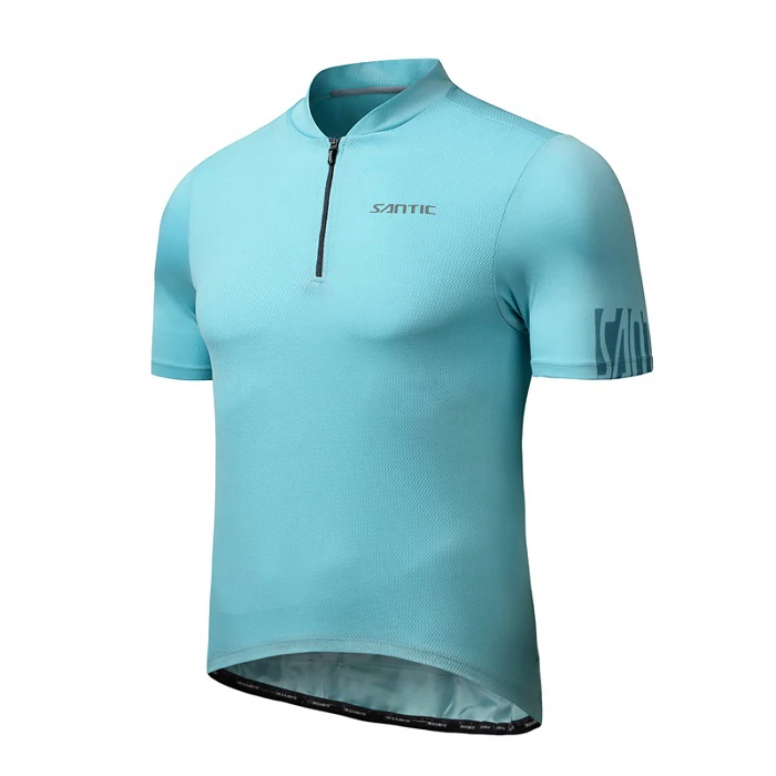 Santic الدراجات جيرسي الرجال دراجة قصيرة الأكمام ن...