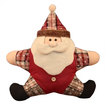 

SPLICE FIVE STAR SANTA CLAUS SNOWMAN ELK CARTOON PILLOW LIVING ROOM SOFA BACK CUSHION CHRISTMAS DECORATIONS X3366