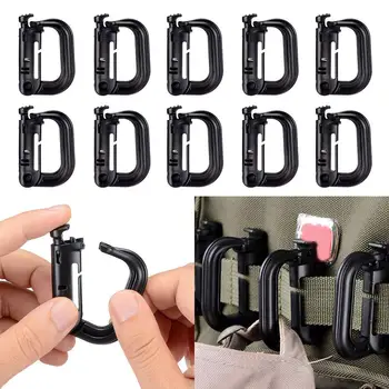 

30Pcs/Set Clip Buckle D-ring Hooks Keychain Strap for Molle Backpack Attachments 2020