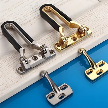 

Stainless Steel Hasp Latch Lock Door Chain Anti-theft Clasp Convenience Window Cabinet Locks For Home Hotel Security