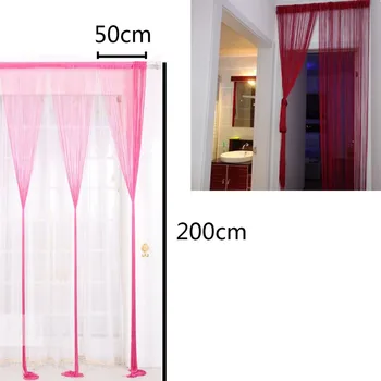 

Creative String Curtains Patio Net Fringe For Door Fly Screen Windows Divider Cut To Size Solid Curtains For Living Room Tassel