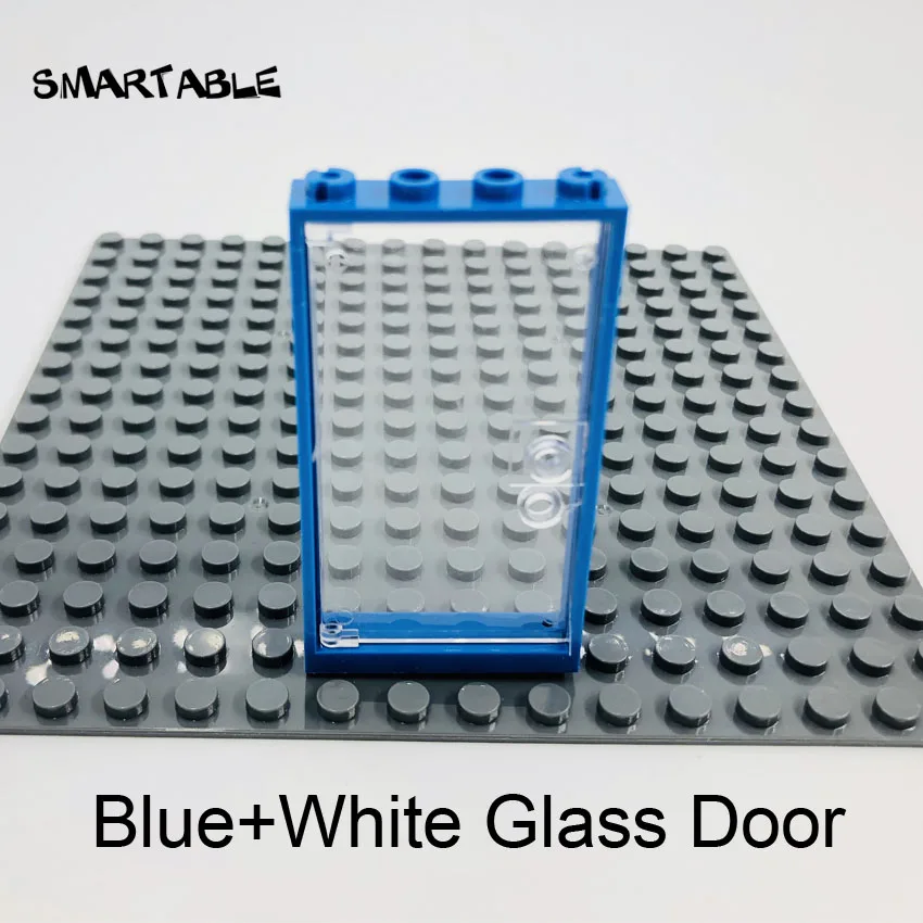 Blue+White Glass Door 850