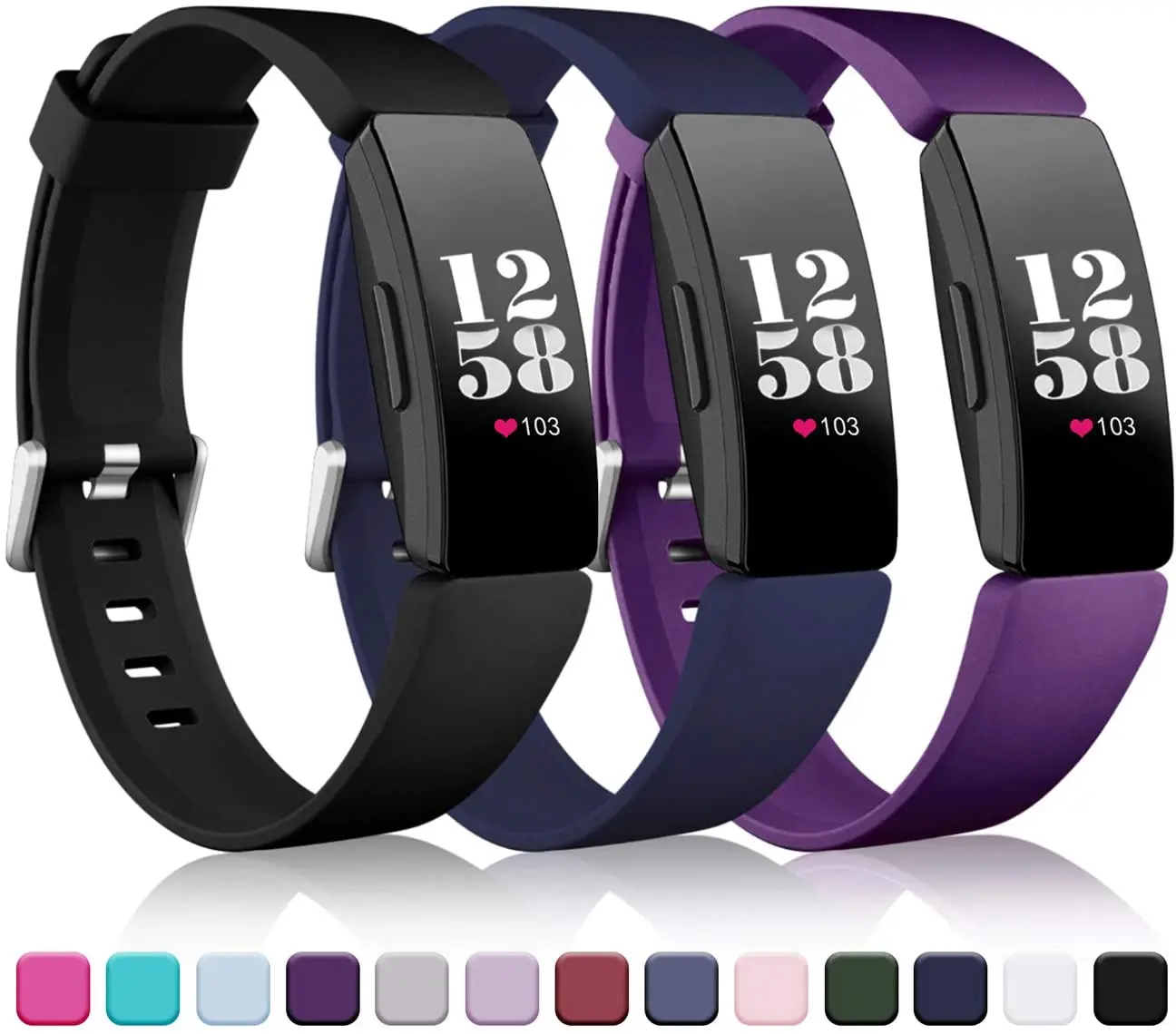 Fitbit Inspire Hr Band Silicon  Fitbit Inspire Band Bracelet - 3pack Strap  Fitbit - Aliexpress