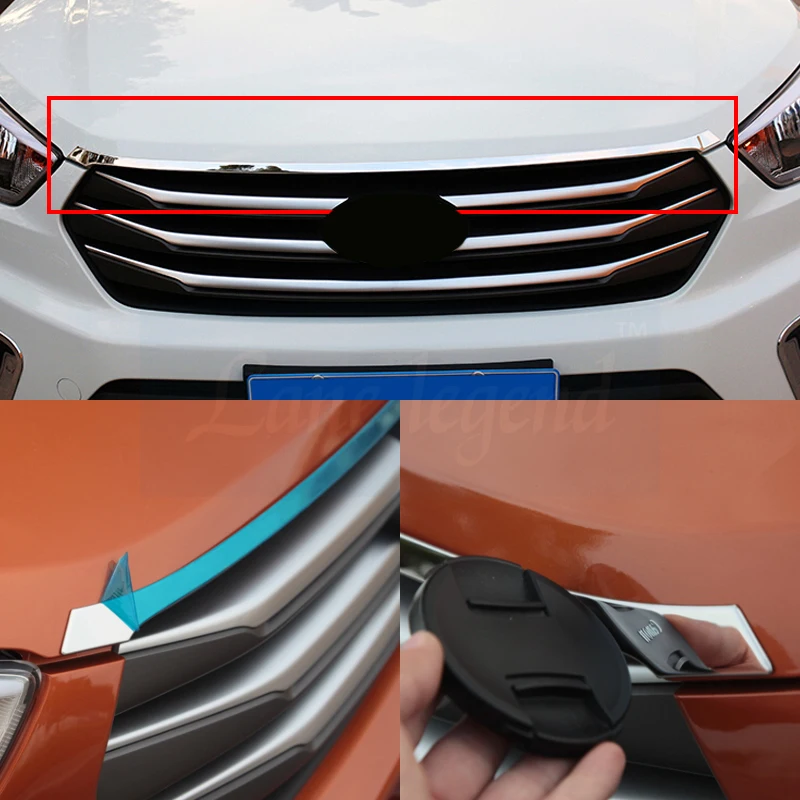 Аксессуары для hyundai creta ix25 решетка передних гонок Накладка отделки Внешнее
