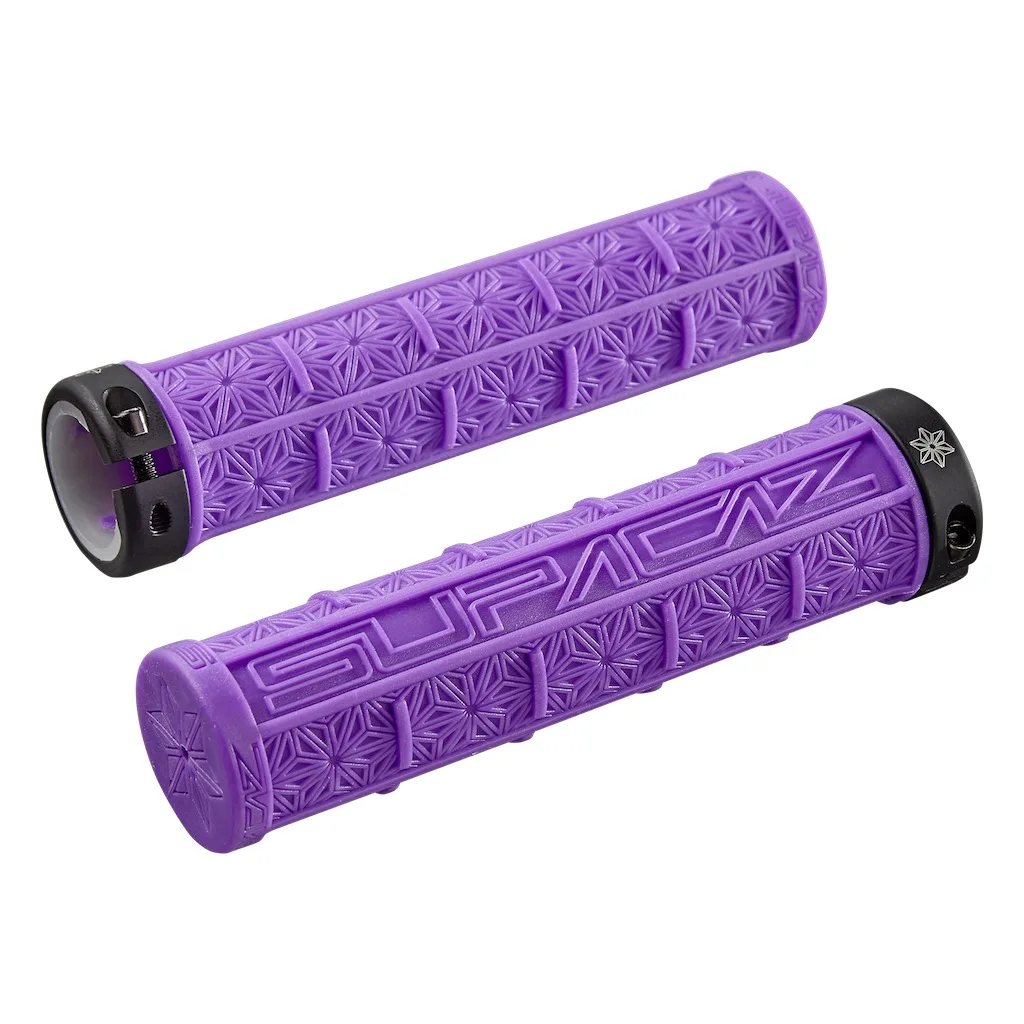 purple Supacaz 1 пара MTB велосипедный руль ручки кремния Противоскользящие Горный велосипед ручка бар Грипсы фиксированная передача ударопрочные велосипедные Грипсы - Цвет: purple