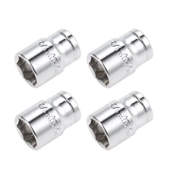 

uxcell 4 Pcs 1/4-inch Drive 1/2-inch 6-Point Shallow Socket, Cr-V