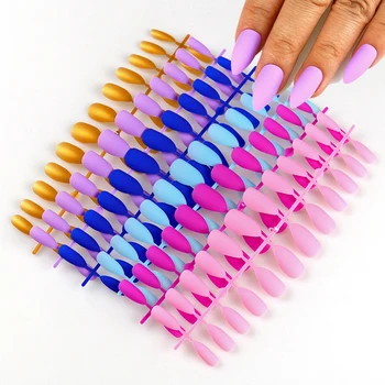 

96Pcs Matte Artificial Nails Full Cover Fake Nails Fake Nails Nail Art Decorations