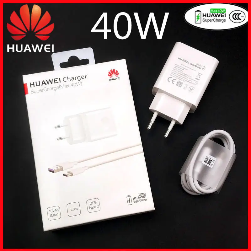 Original Huawei Charger P40 Pro 40W SuperCharge อะแดปเตอร์ USB Wall
