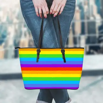

Customzied Luxury Handbags Women Messenger Bags Pride Lgbt Friends Rainbow Flag Pattern Fashion Ladies Crossbody Shoulder Bags
