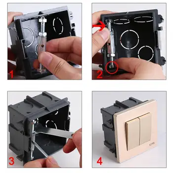

86 Type Cassette Repairer Switch Socket Bottom Box Universal Repair Remedy Socket Repair Switch Cassette Repairer D4U7