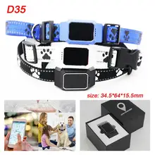 Водонепроницаемый D35 ошейник с трекером gps GSM GPRS локатор реального времени для собак кошек