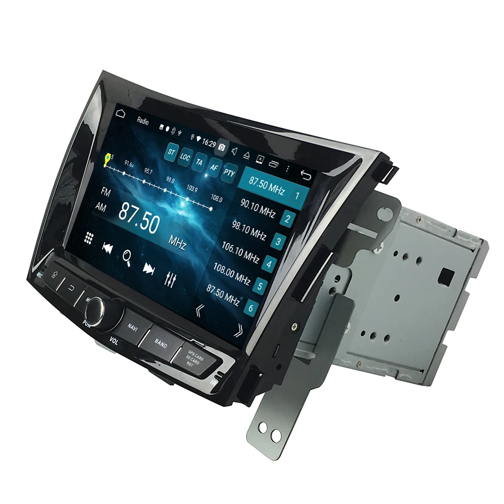 Android 9,0, четыре ядра, 4 Гб ОЗУ, 64 Гб ПЗУ, автомобильный DVD, gps навигация, мультимедийный плеер, стерео, для SsangYong Tivolan