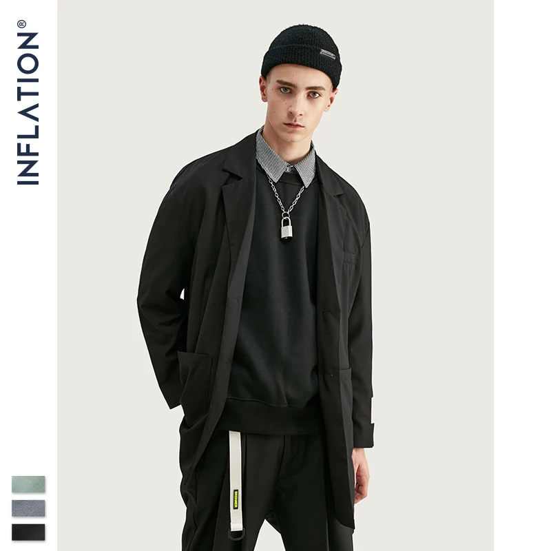 INFLATION, мужской модный костюм Hight Street, модный роскошный мужской блейзер, высокое качество, свободный крой, мужской костюм, осенняя мужская одежда