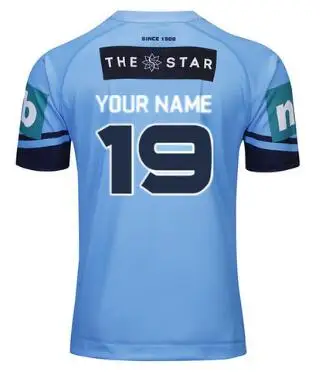 Print name number Южный Уэлс Блюз регби Джерси - Цвет: Print name number
