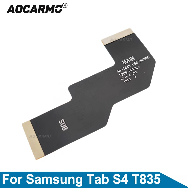 Aocarmo Per Samsung Galaxy Tab S4 T835 T830 Connettore Scheda Madre Connessione Scheda Madre Cavo Flessibile Parte Di Riparazione