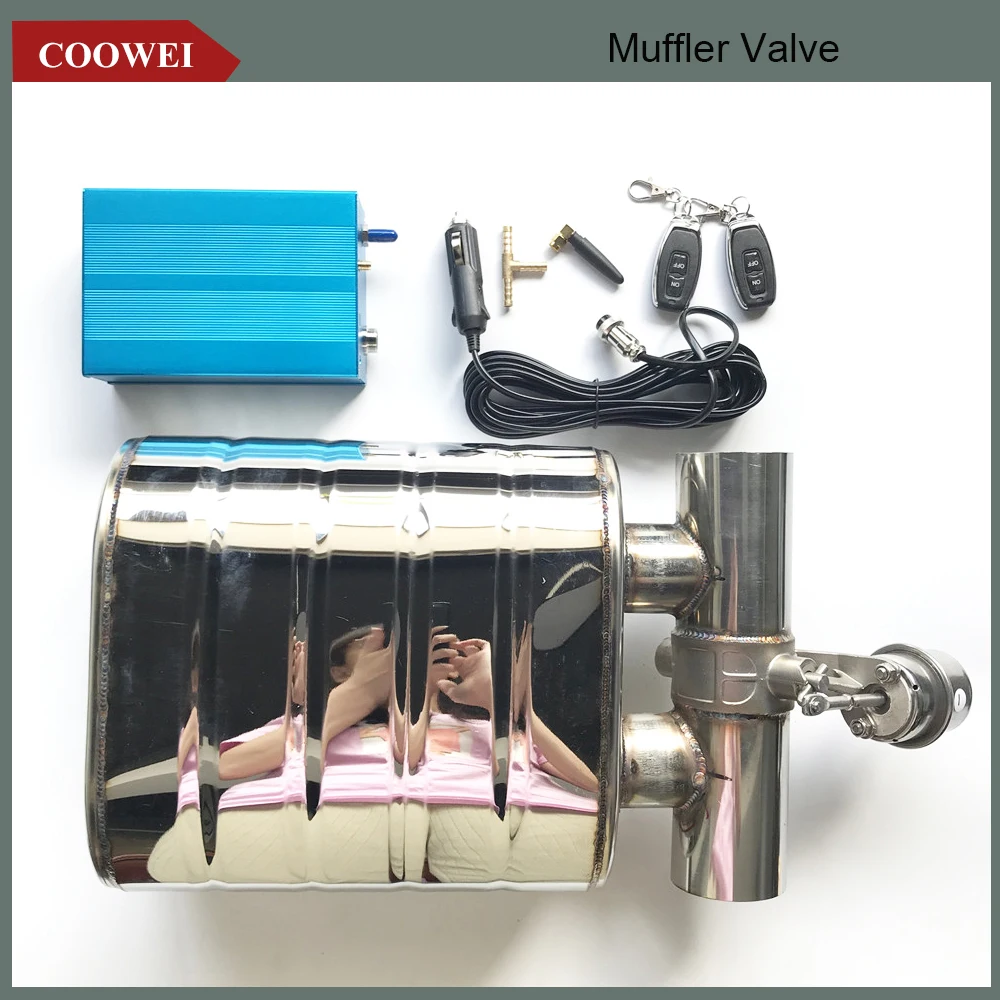 ID 51mm 60mm 63mm 70mm 76mm Universal Exhaust Muffler Vacuum pump Valve