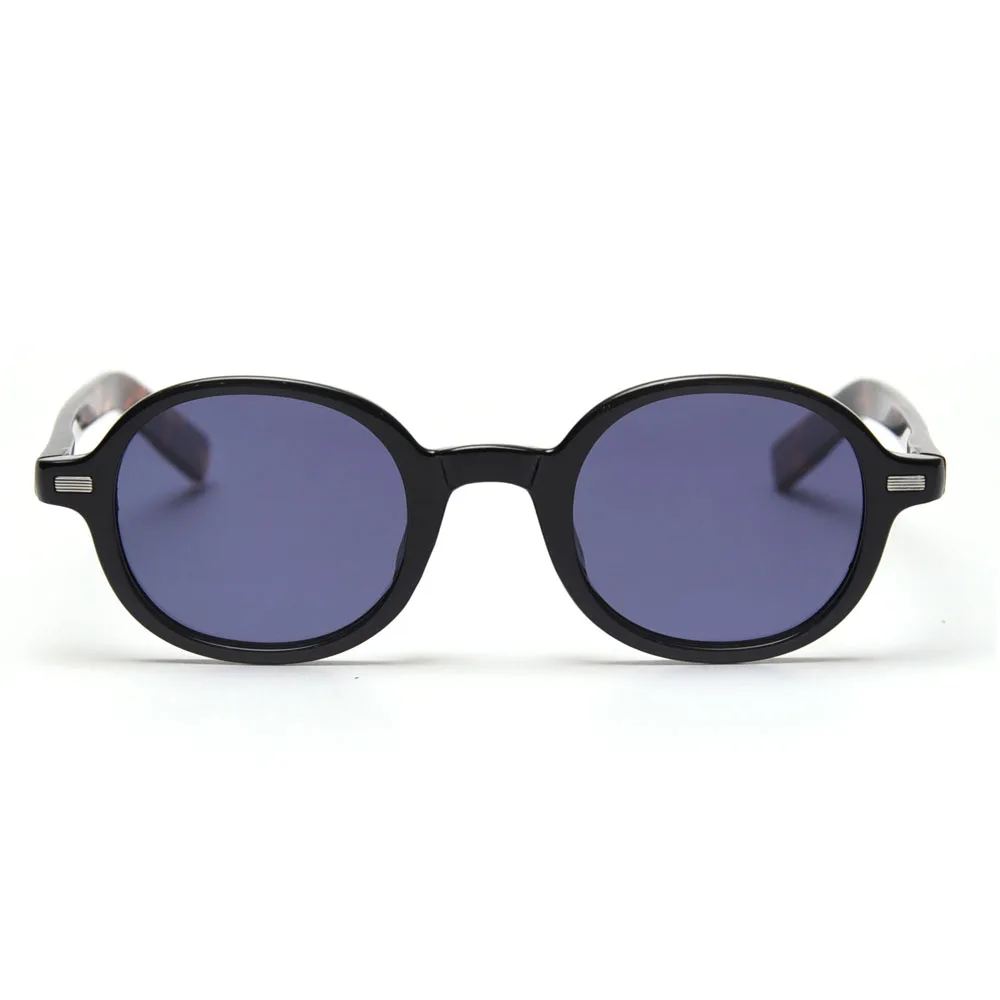 Peekaboo retro oval sunglasses men polarized uv400 korean