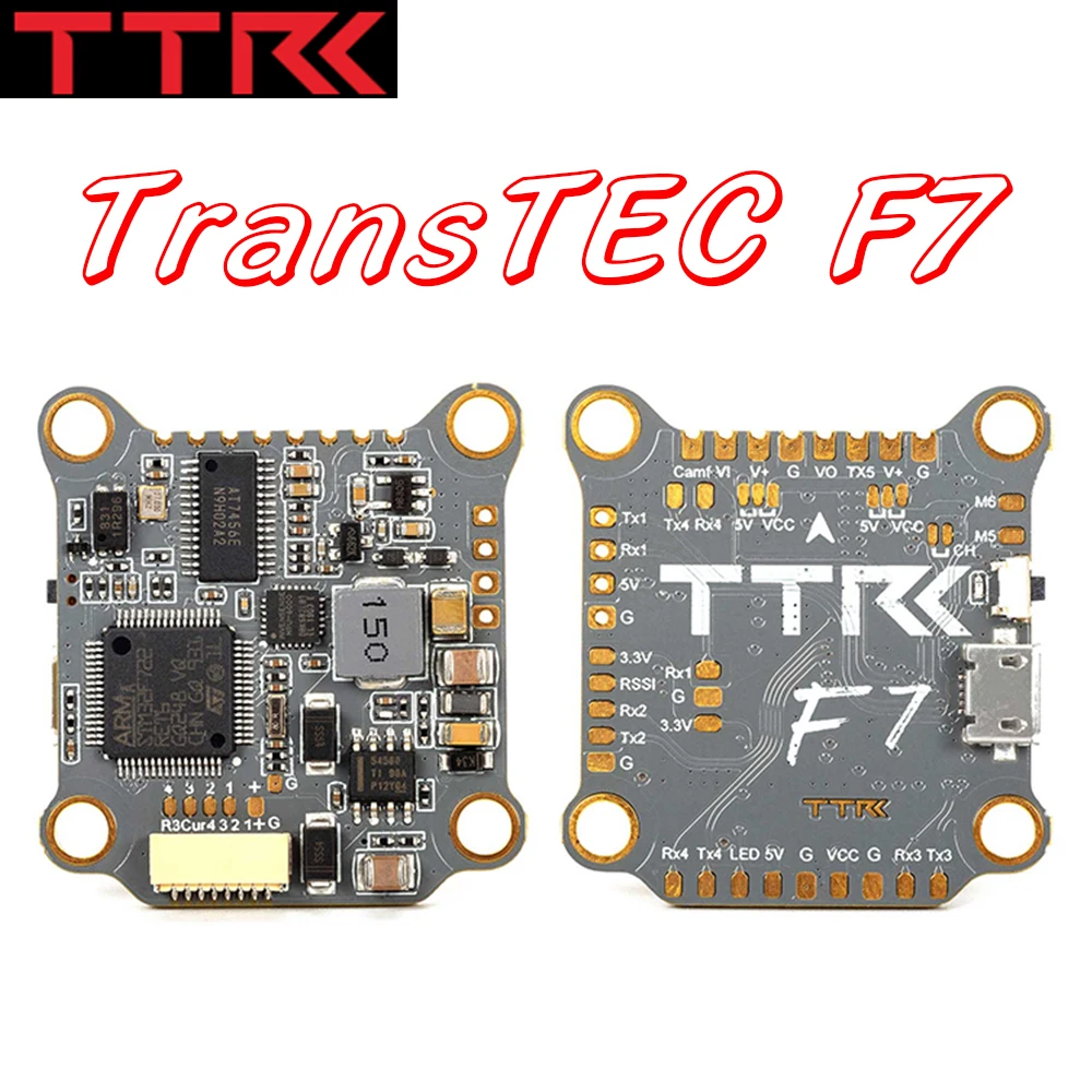 Контроллер полета TransTEC F7 F722 3 6S Betaflight OSD MPU6000 Uarts 5 В/3A BEC 30x30 мм для FPV гоночного дрона