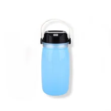 Уличный Солнечный СВЕТОДИОДНЫЙ светильник для кемпинга из силикагеля складной shui bei deng