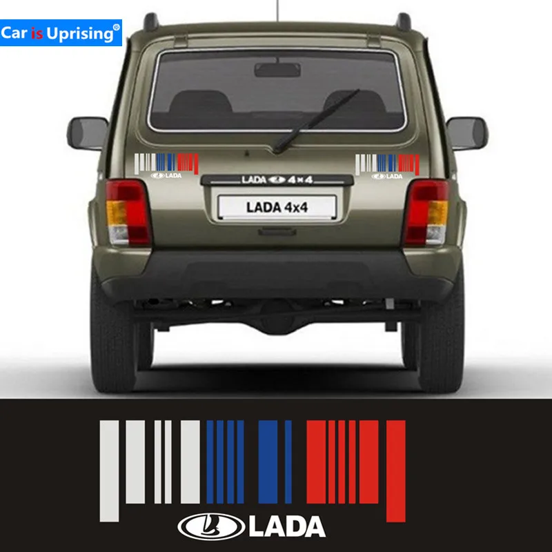 1 шт. забавные наклейки для автомобиля с флагом России из ПВХ Lada Vesta SW Xray Cross Niva Kalina
