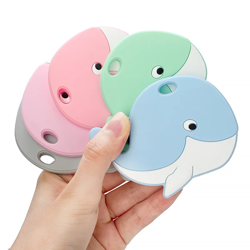 TYRY.HU 1pc Silicone Teether Baby Teething Toys Cartoon Pink Flamingo Rabbit BPA Free Baby Teether DIY Pendant