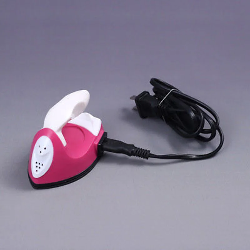 

Mini Electric Iron Small Portable Travel Crafting Craft Clothes Ironing US Plug