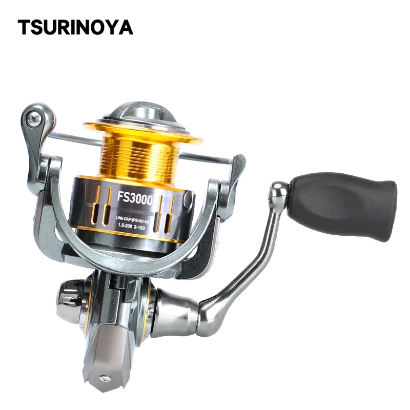 TSURINOYA FS 500 5000 спиннинговые Катушки металлическая катушка Приманка рыболовная