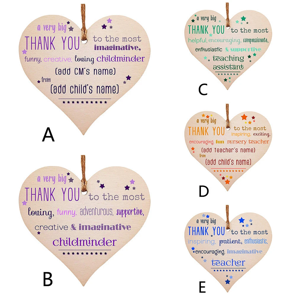 nursery teacher leaving present