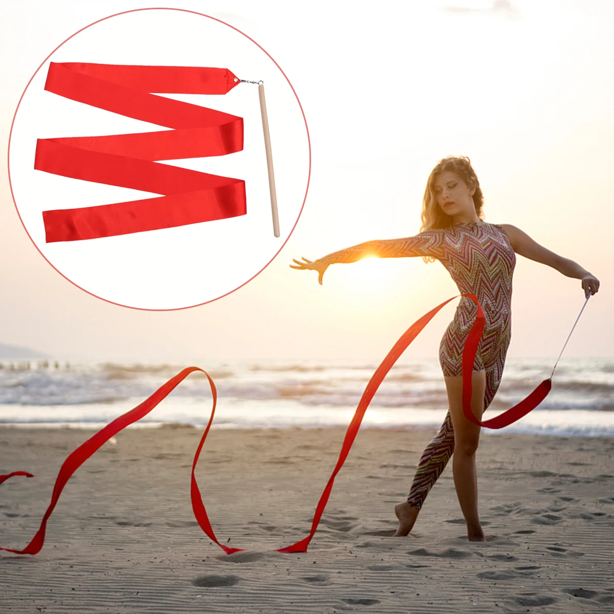 Лента для ритмической гимнастики 2 шт.|Гимнастика| |